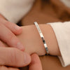 Child's Engraved Bangle with Clasp, Personalised Gift, Roman Numeral or Name or Message Bangle, 3-10 yrs old, Birthday Gift.