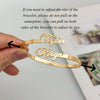 Personalized Gold Plated Name Cuff Bracelet for Women