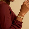 Personalized Gold Plated Name Cuff Bracelet for Women
